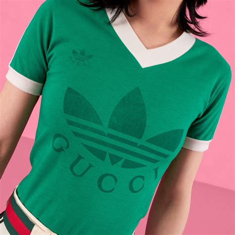 grünes adidas t shirt damen